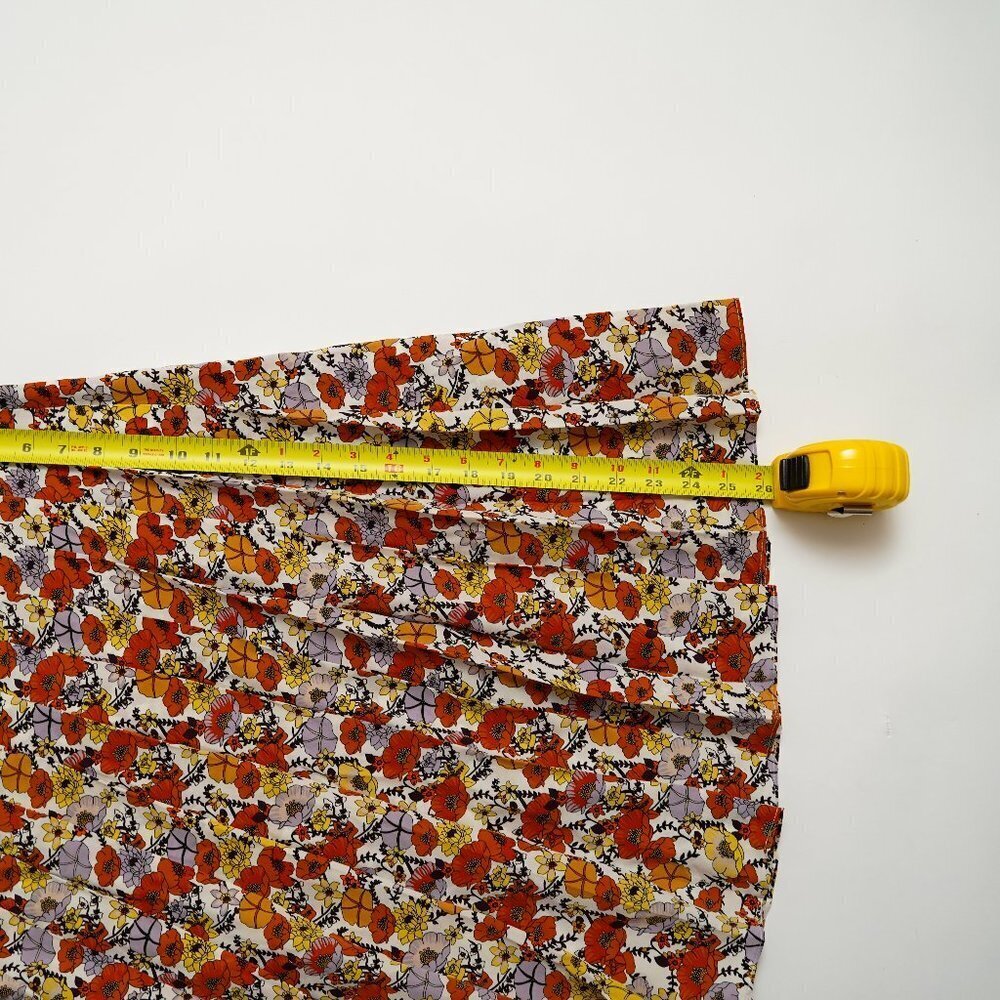 NWT Tory Burch Silk Printed Pleaded Skirt "Ivory Blossom Ditsy" - Picture 10 of 10